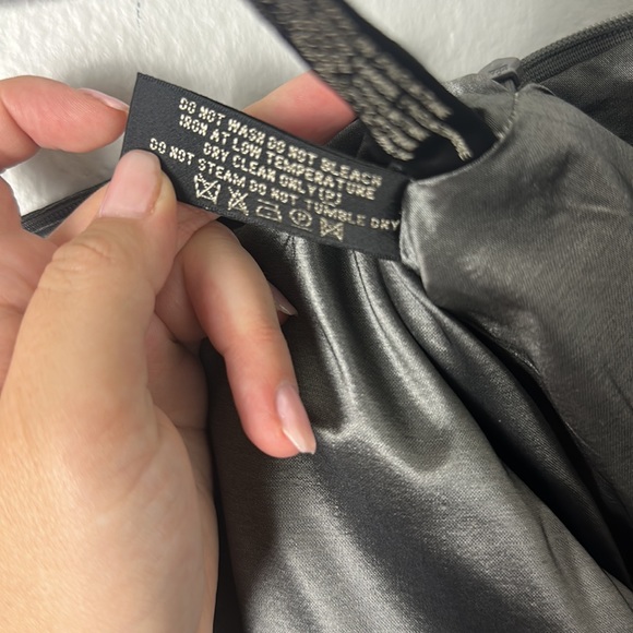 Ralph Lauren Black Label Metallic Silver Bubble Skirt - Picture 7 of 8